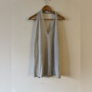 Silver Zara backless dress